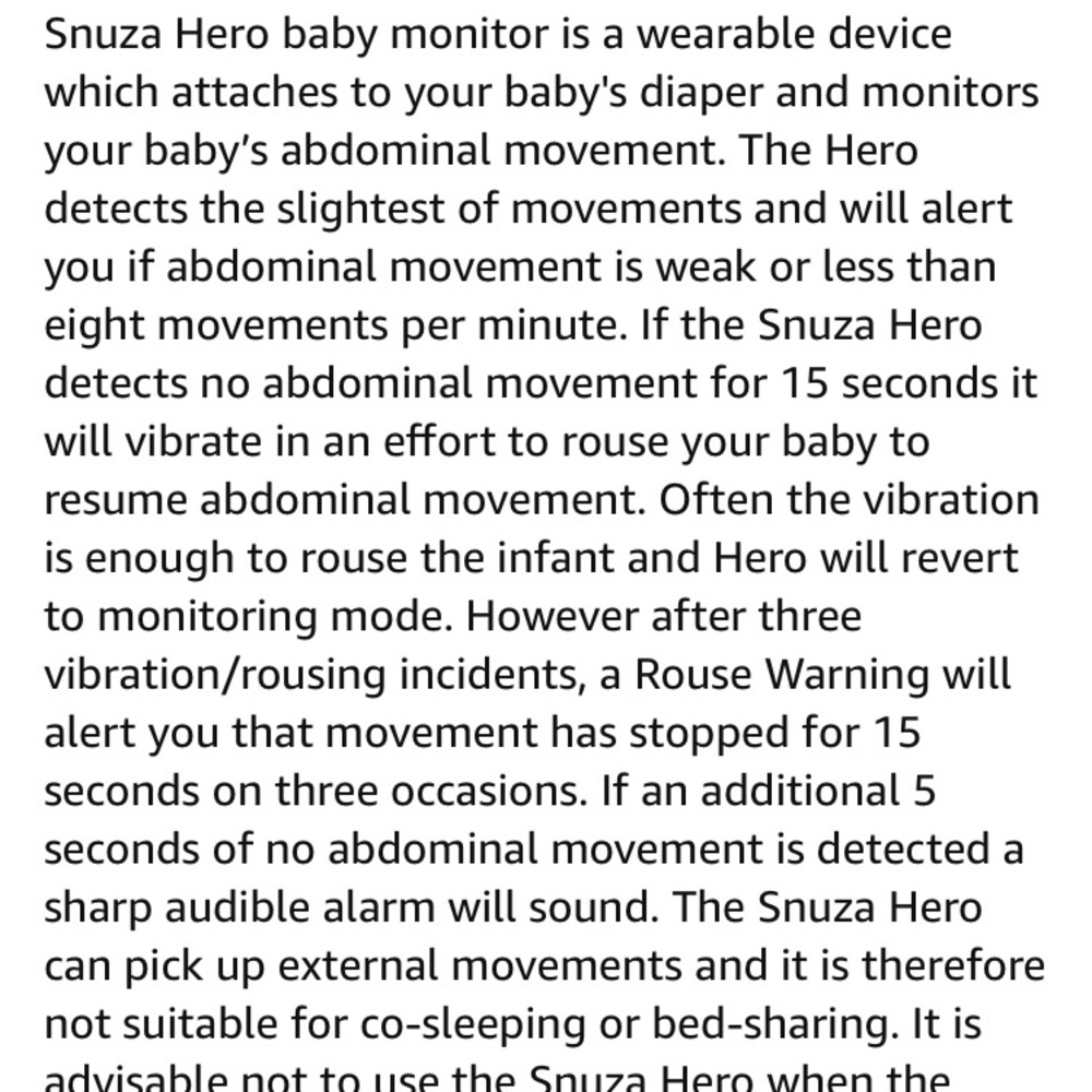 Snuza Hero baby movement monitor - Picture 4 of 4